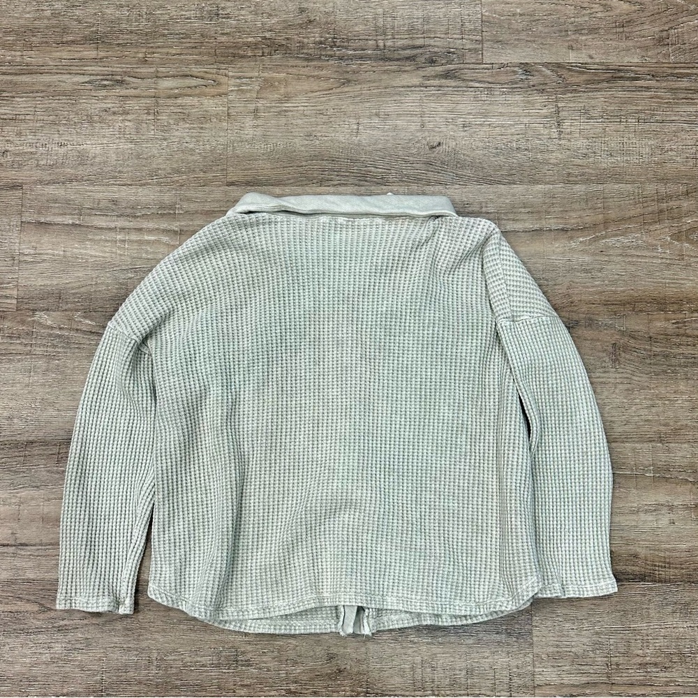 BUCKETLIST Sage Gray Cardigan - Picture 2 of 3